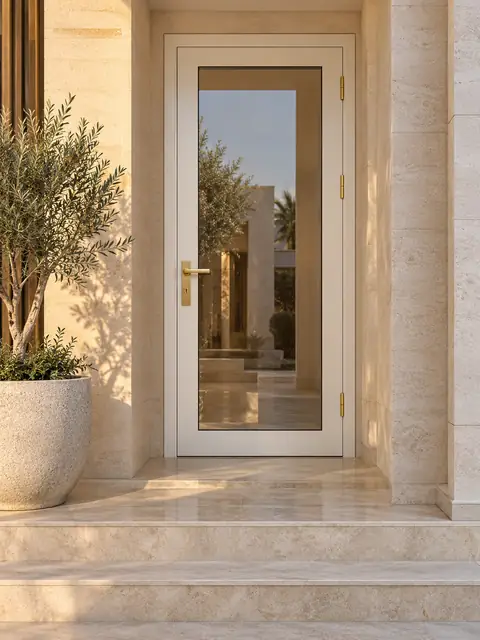 باب ألمنيوم للملاحق والسطح