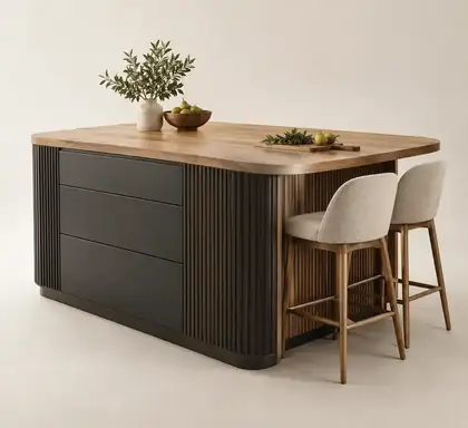 جزيرة تجهيز مطبخ — جزيرة مدمجة