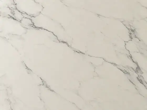 Marble-look HPL material — illustrative